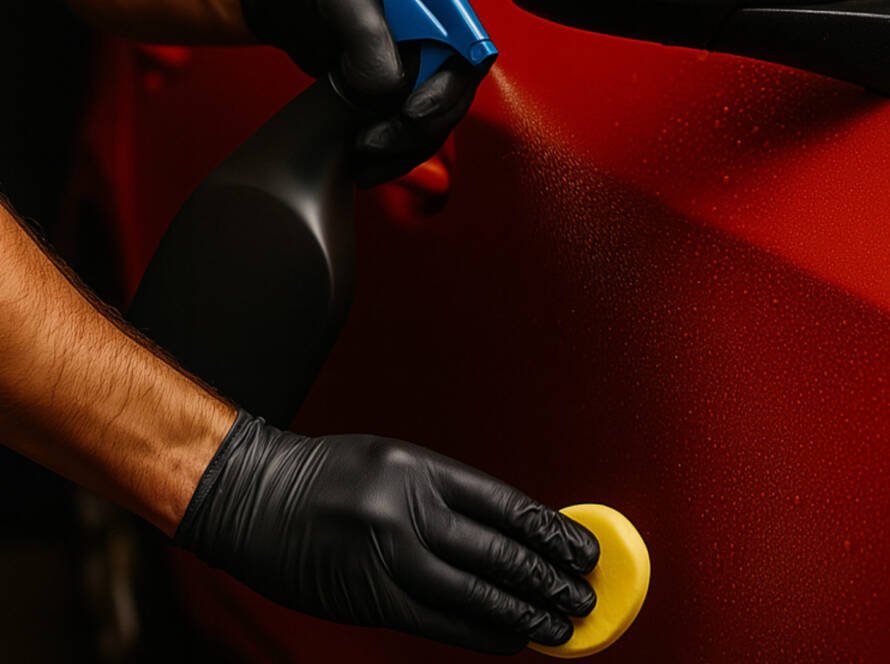 Lucidatura auto nera con trattamento protettivo – car detailing Carmagnola